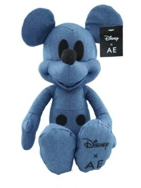 Disney x American Eagle Mickey Mouse Denim Plush 12” | Blue Collectible